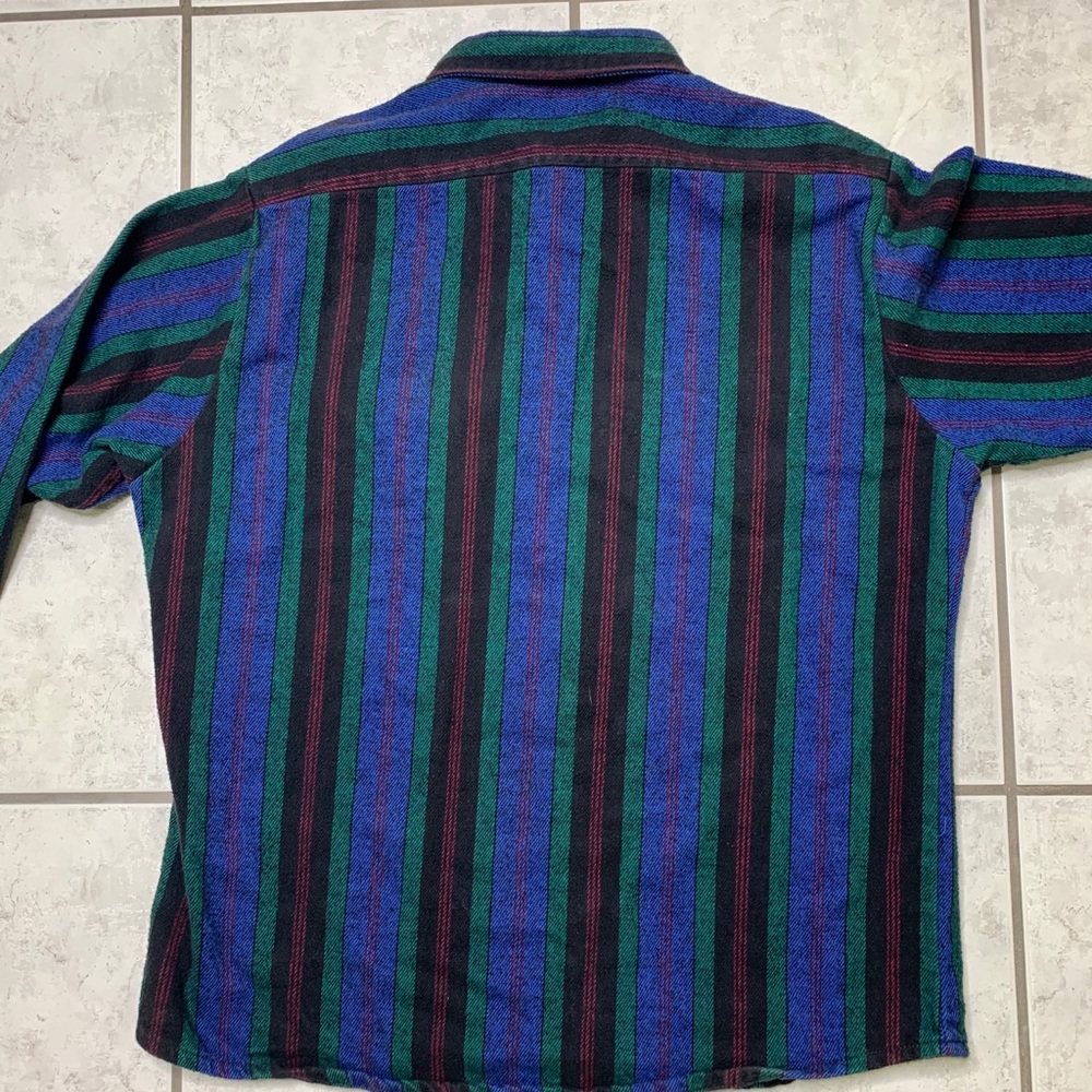 Vintage 80s 90s‎ Thick Flannel Button Up Shirt USA - Picture 3 of 8